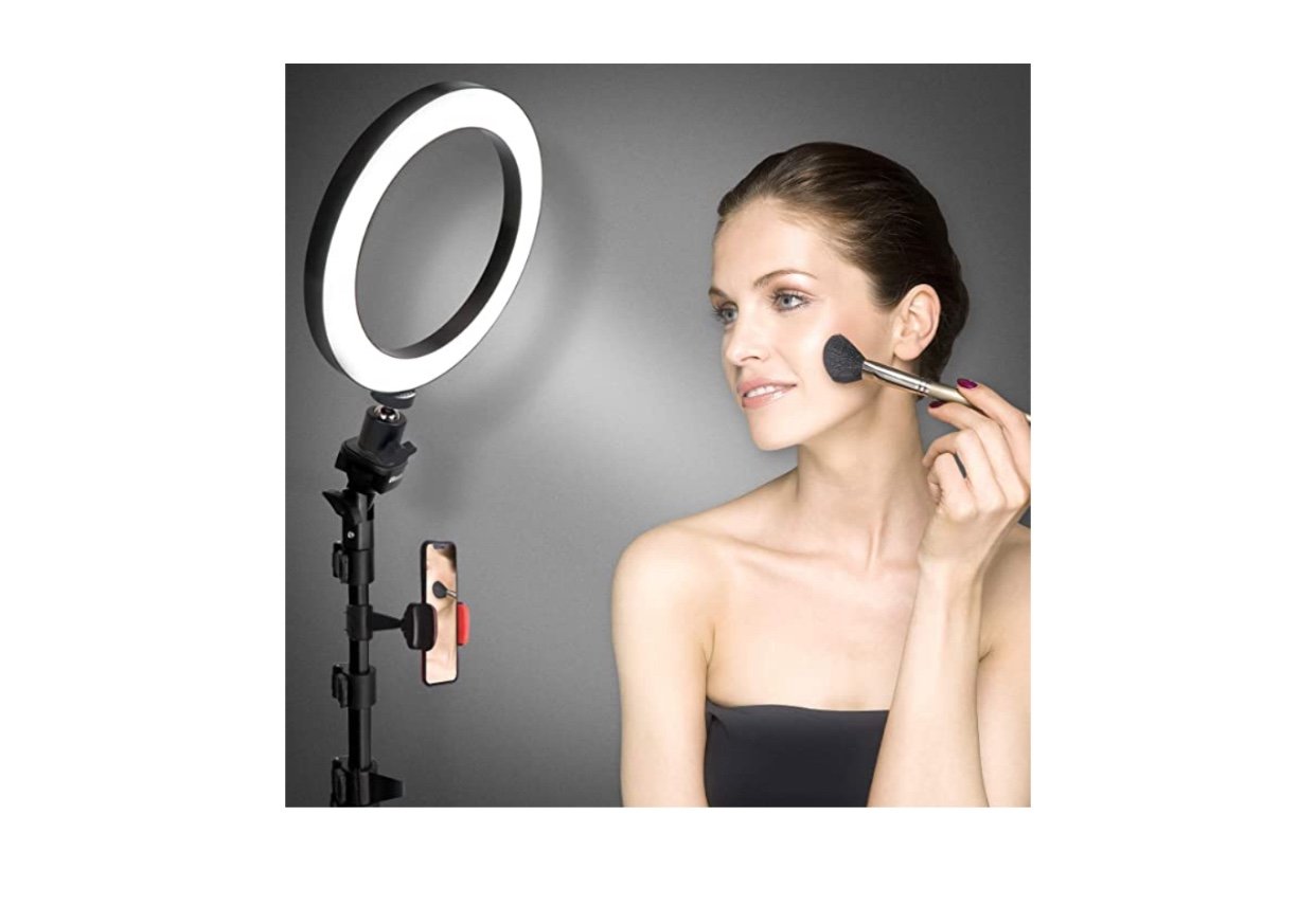 UBeesize 8 Selfie Ring Light with Tripod Stand & Cell Phone Holder