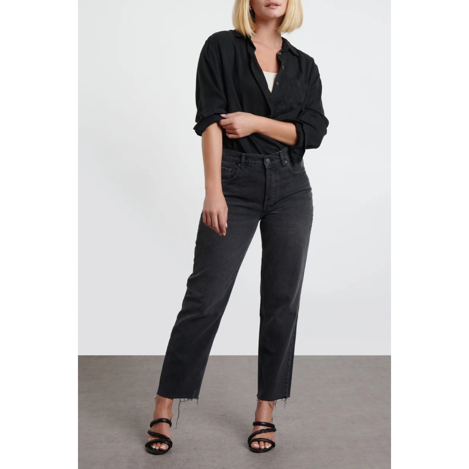 New Boyish Jeans The Tommy Straight Leg Jeans in Space Odyssey Size 32