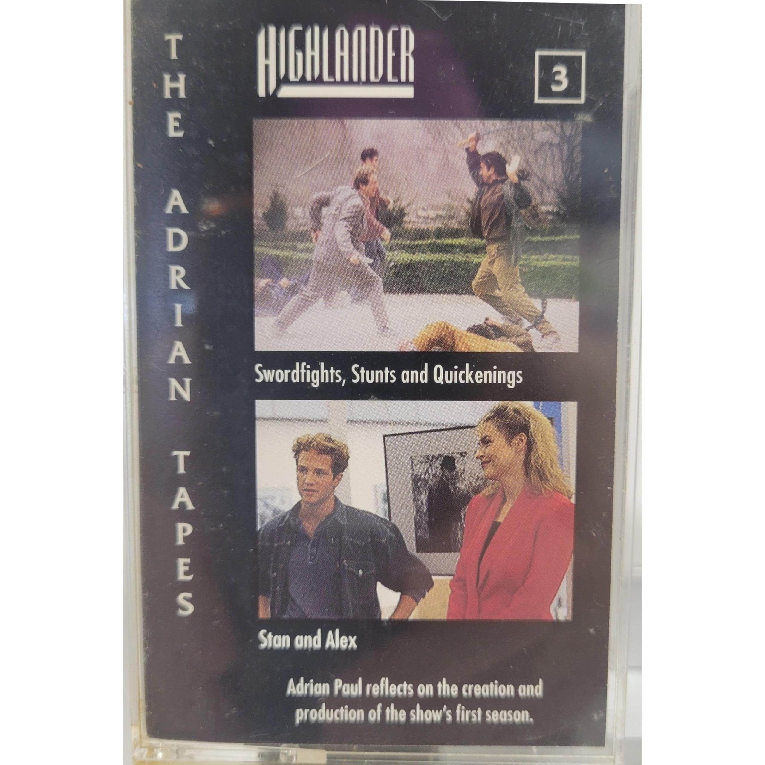 Highlander The Adrian Tapes 3 Swordfights Stunts Quickenings  Cassette Audio