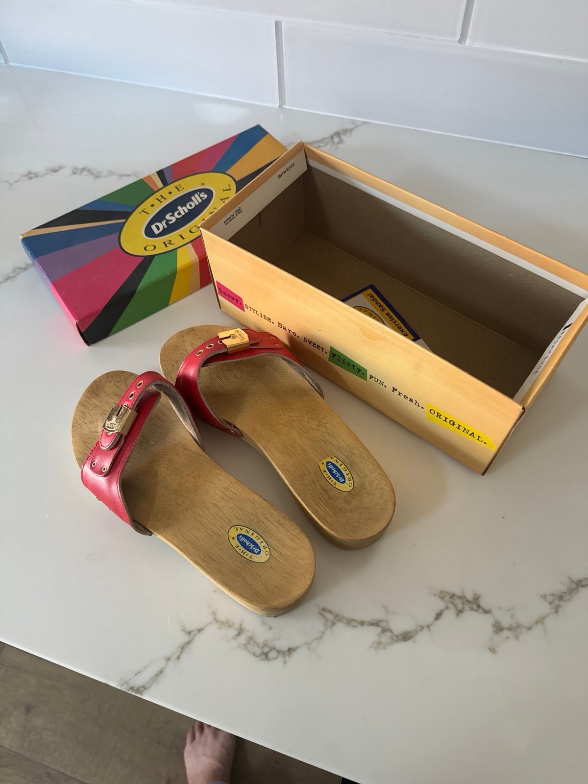 Dr. Scholl s Leather Sandals Mercari