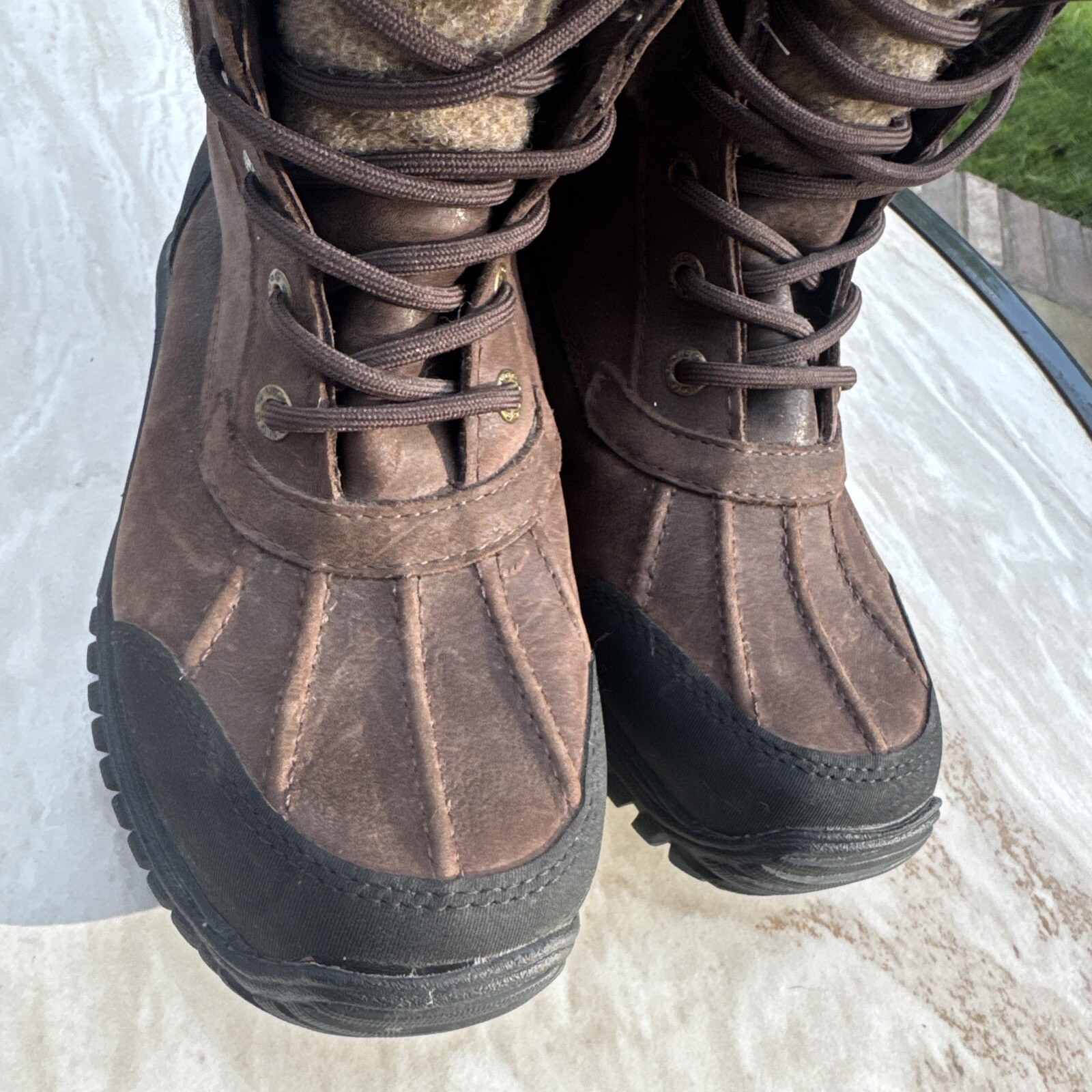 Ugg Adirondack Boot Ii Womens Style : 1008465-STT Brown Leather Ladies Size 7