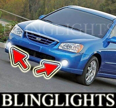 White LED Halo Fog Lamps Driving Light Kit for 2004-2006 KIA Spectra Spectra5
