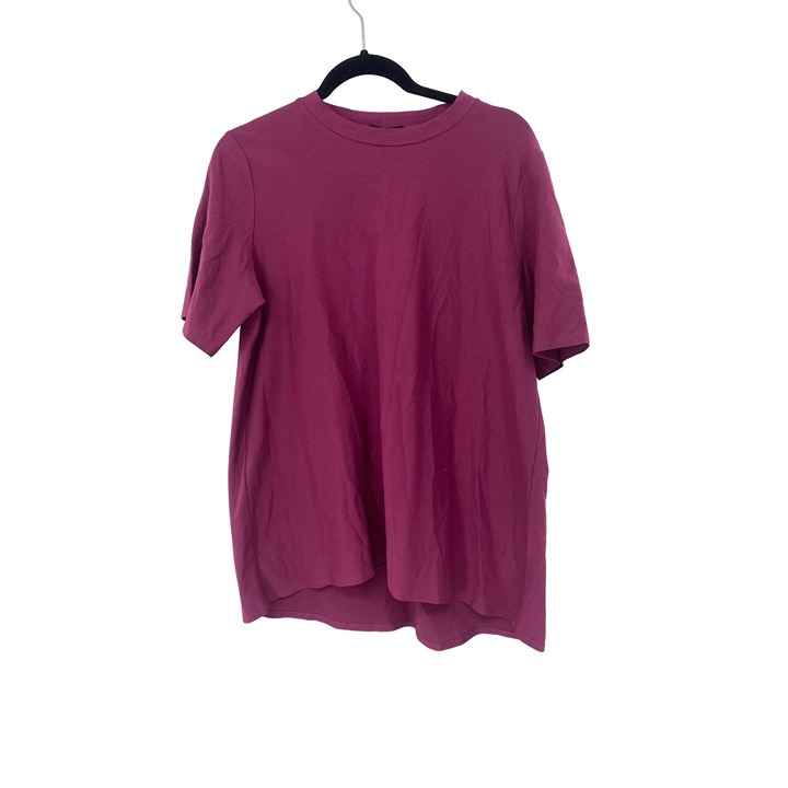 NWT EILEEN FISHER MAGENTA MUM MOCK NECK TOP LARGE