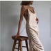 Orseund Iris Drawstring dress in Champagne | Size S