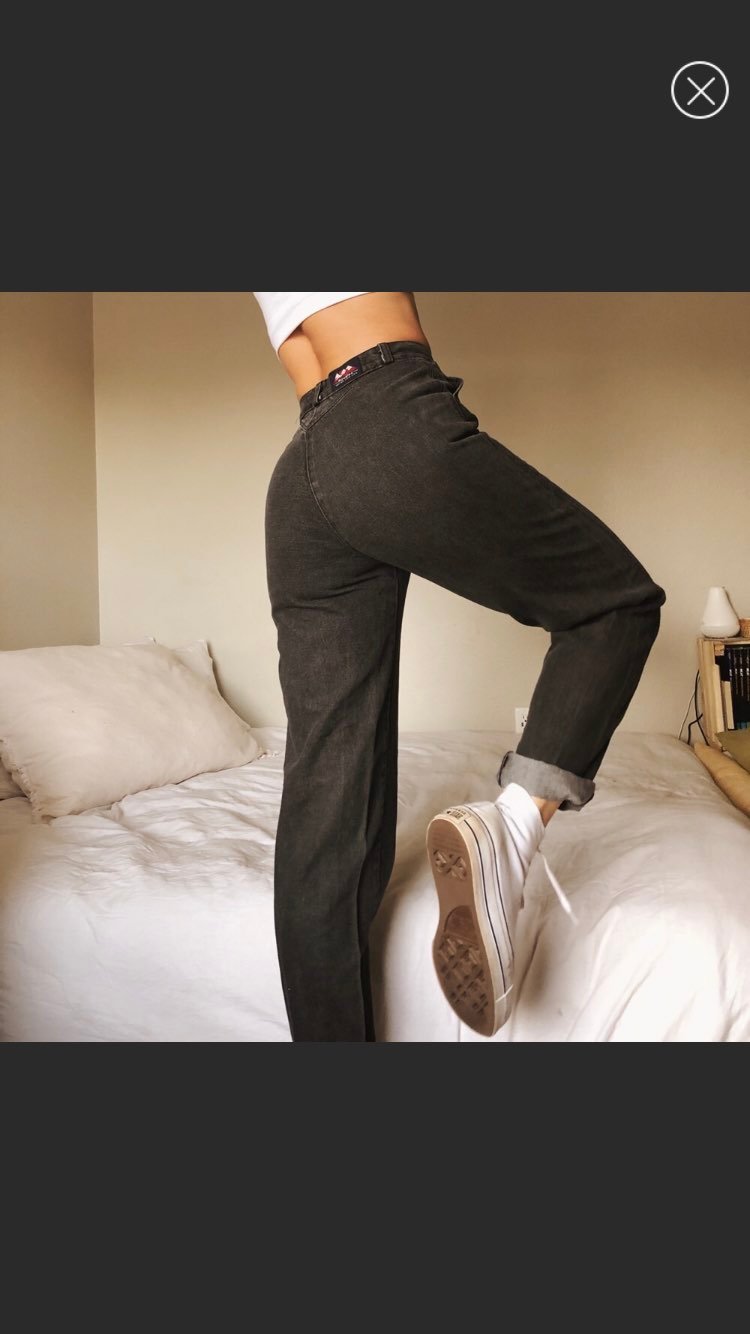 Vintage Rockies High-waisted Jeans in black wash