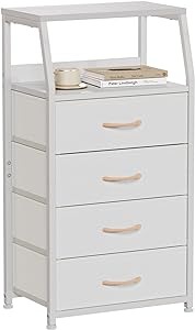 4 Drawers Dresser, Vertical Storage Tower for Bedroom