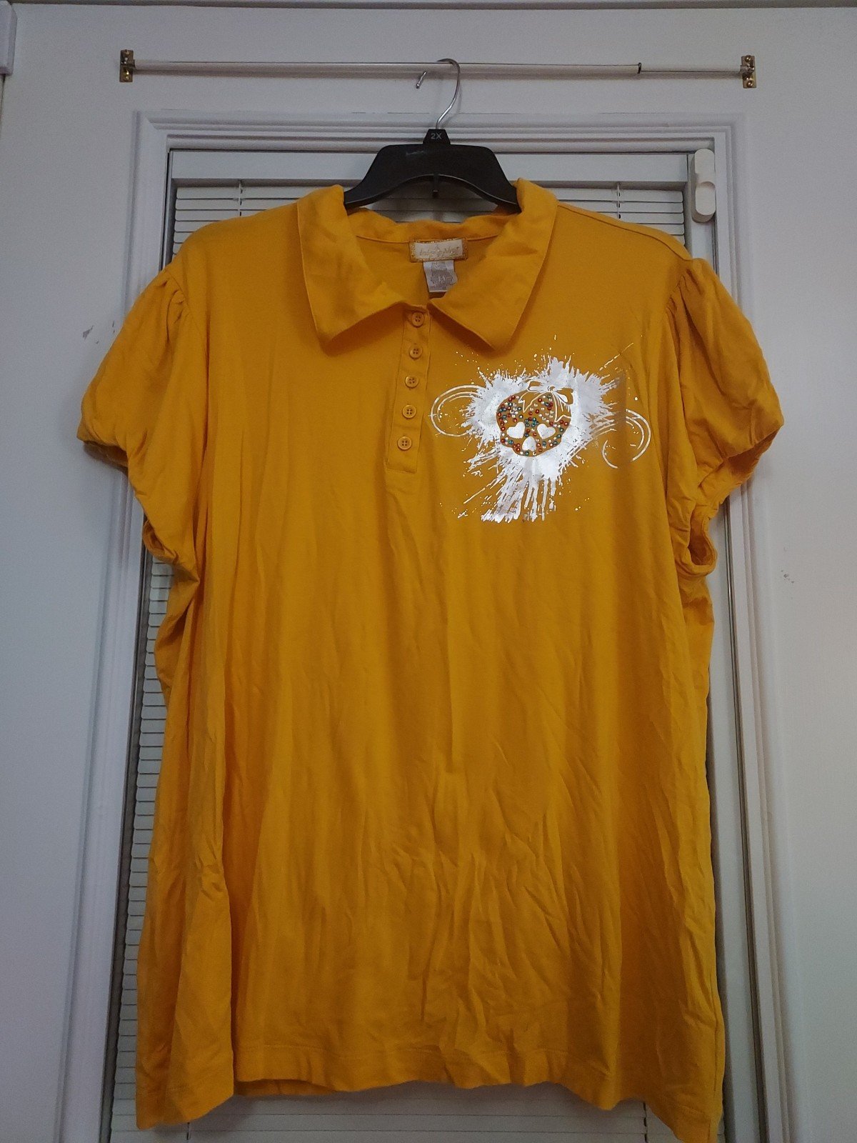 BABY PHAT PLUS SIZE 4X SKULL SHORT SLEEVE