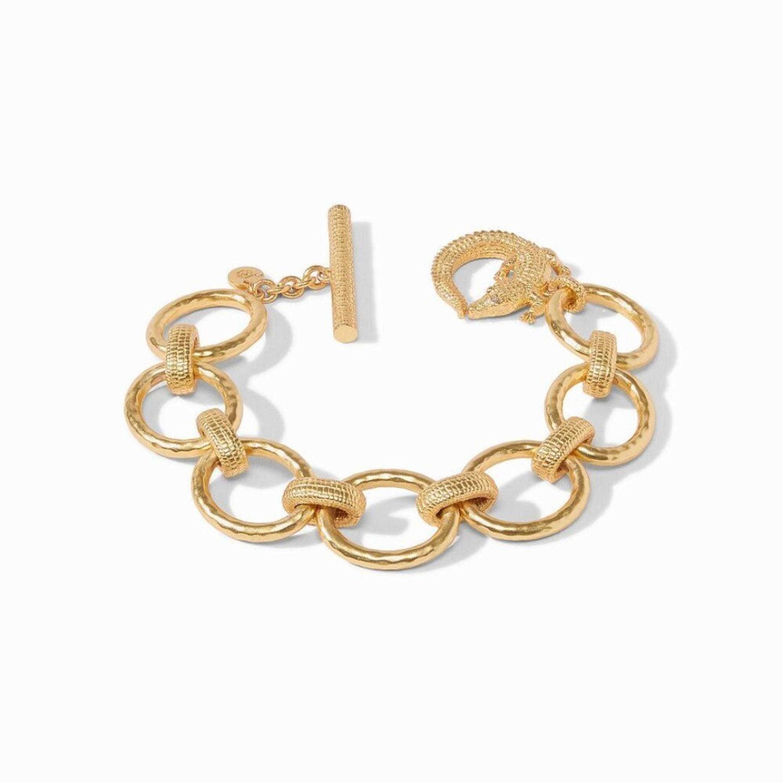 Brand New. $235 Julie Vos Link Bracelet color: gold