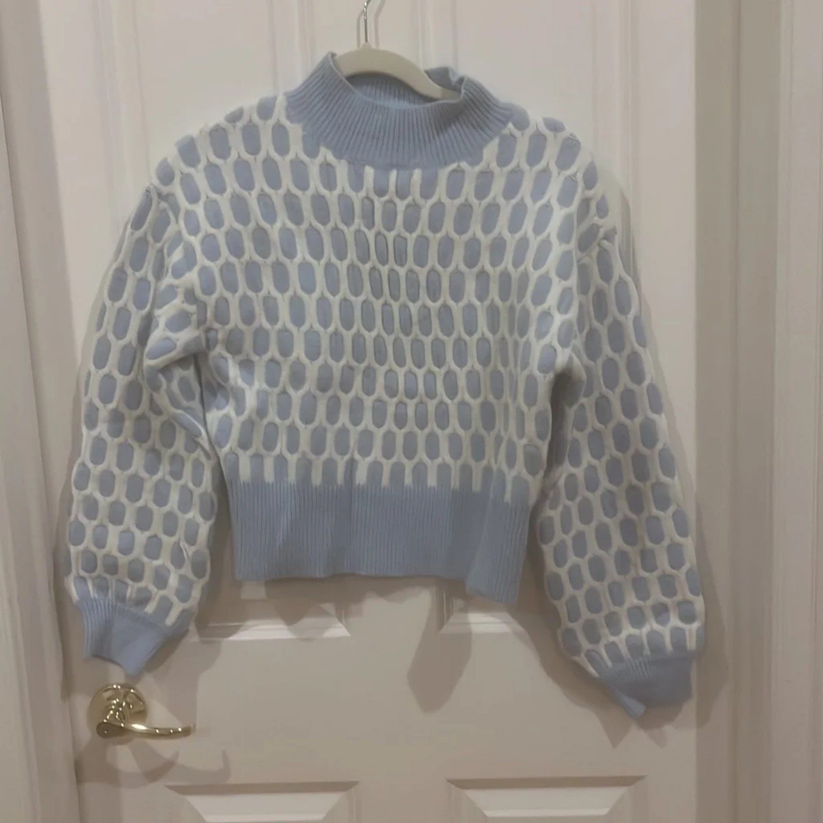 blue sweater