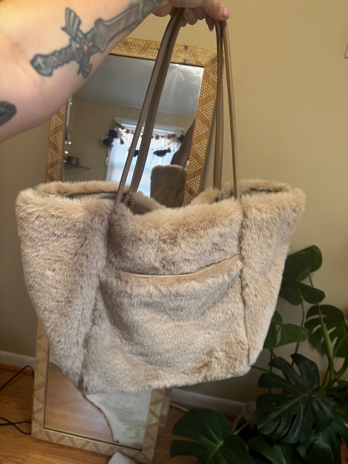 Anthropology Fuax Fur Bag