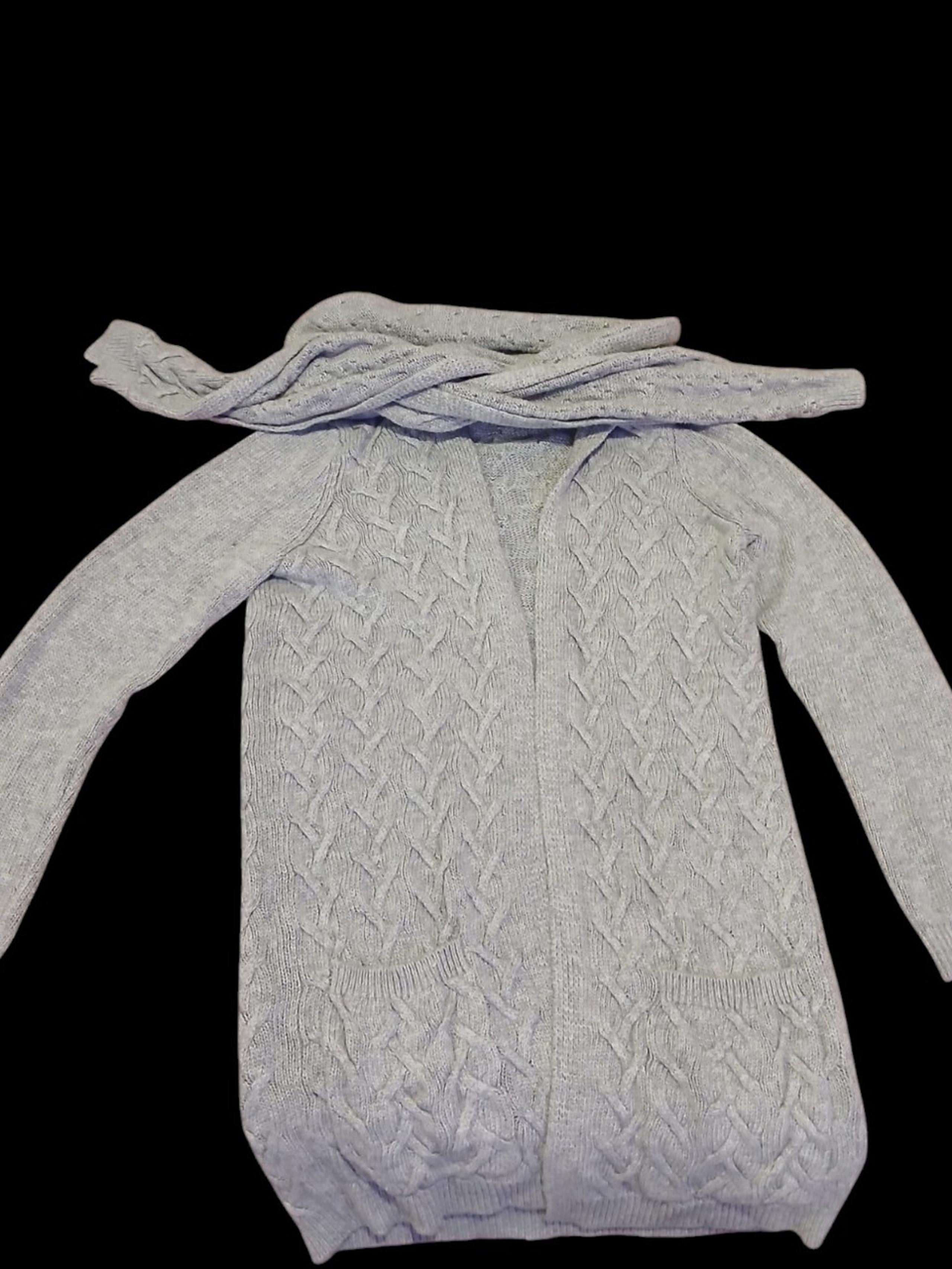 Grey Cardigan Sweater