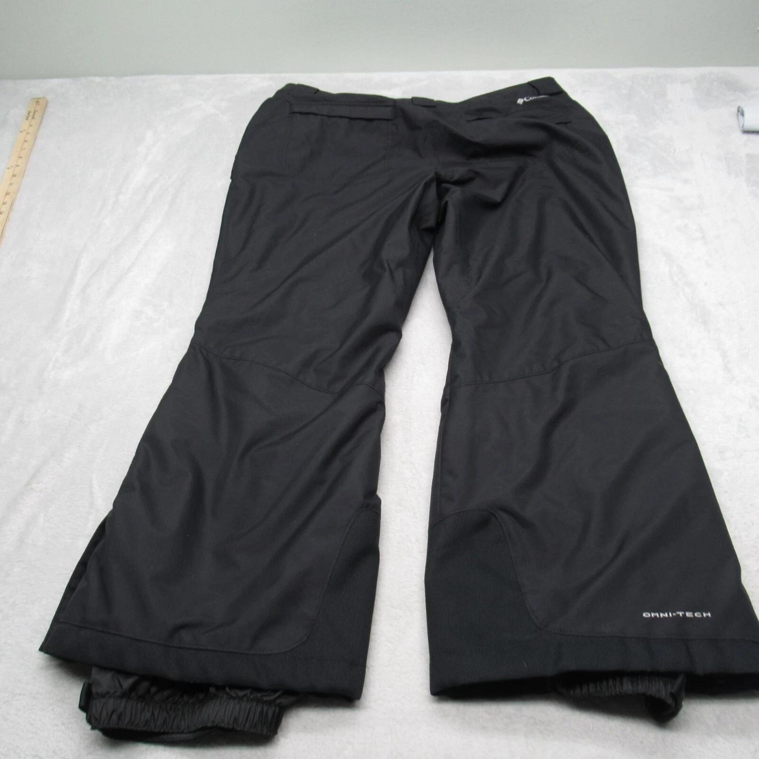 Columbia Omni Heat Snow Pants Mens XL Black 36x28.5 Waterproof Ski Snowboard