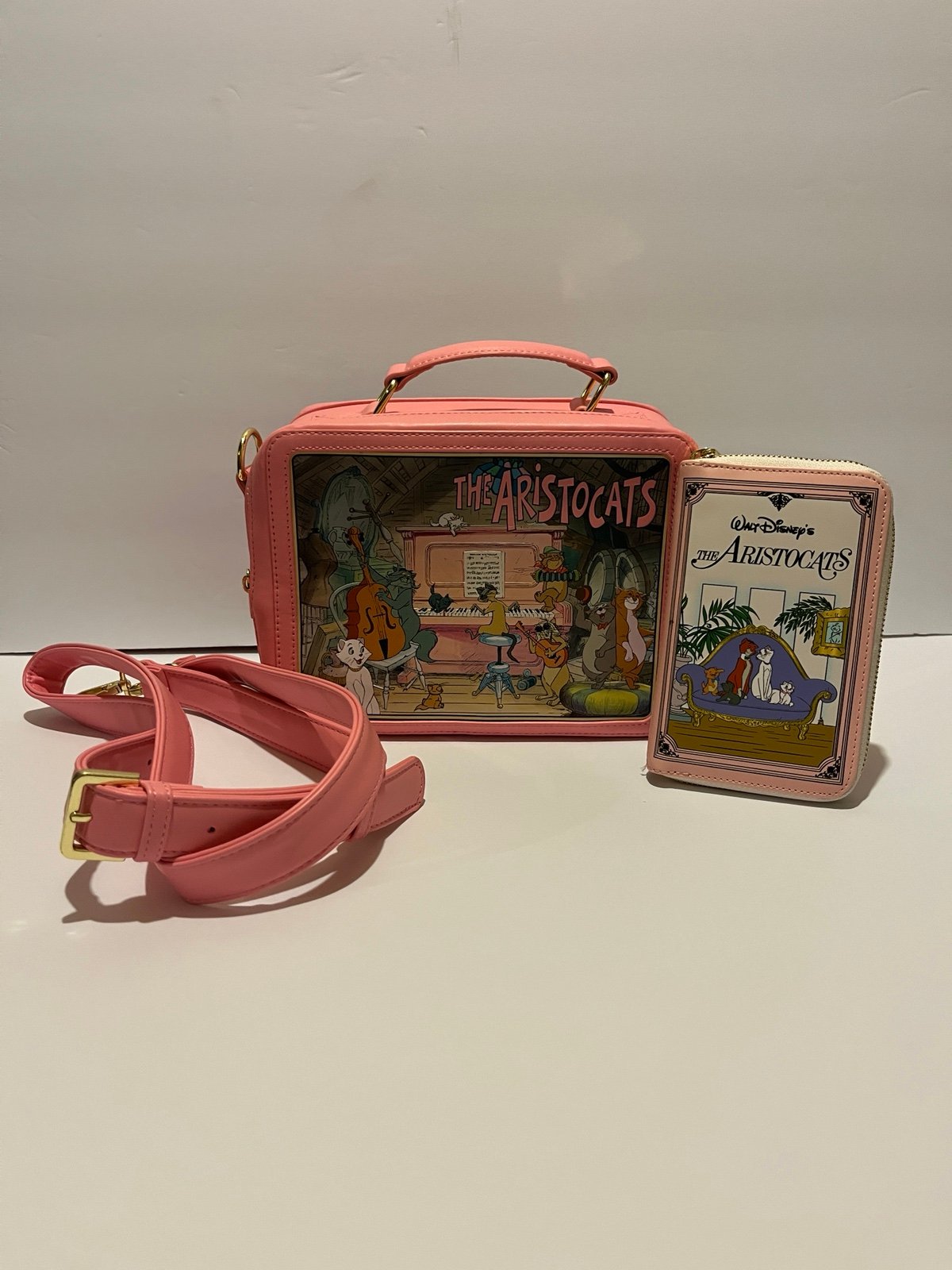 Loungefly Aristocats Lunchbox Purse and Wallet