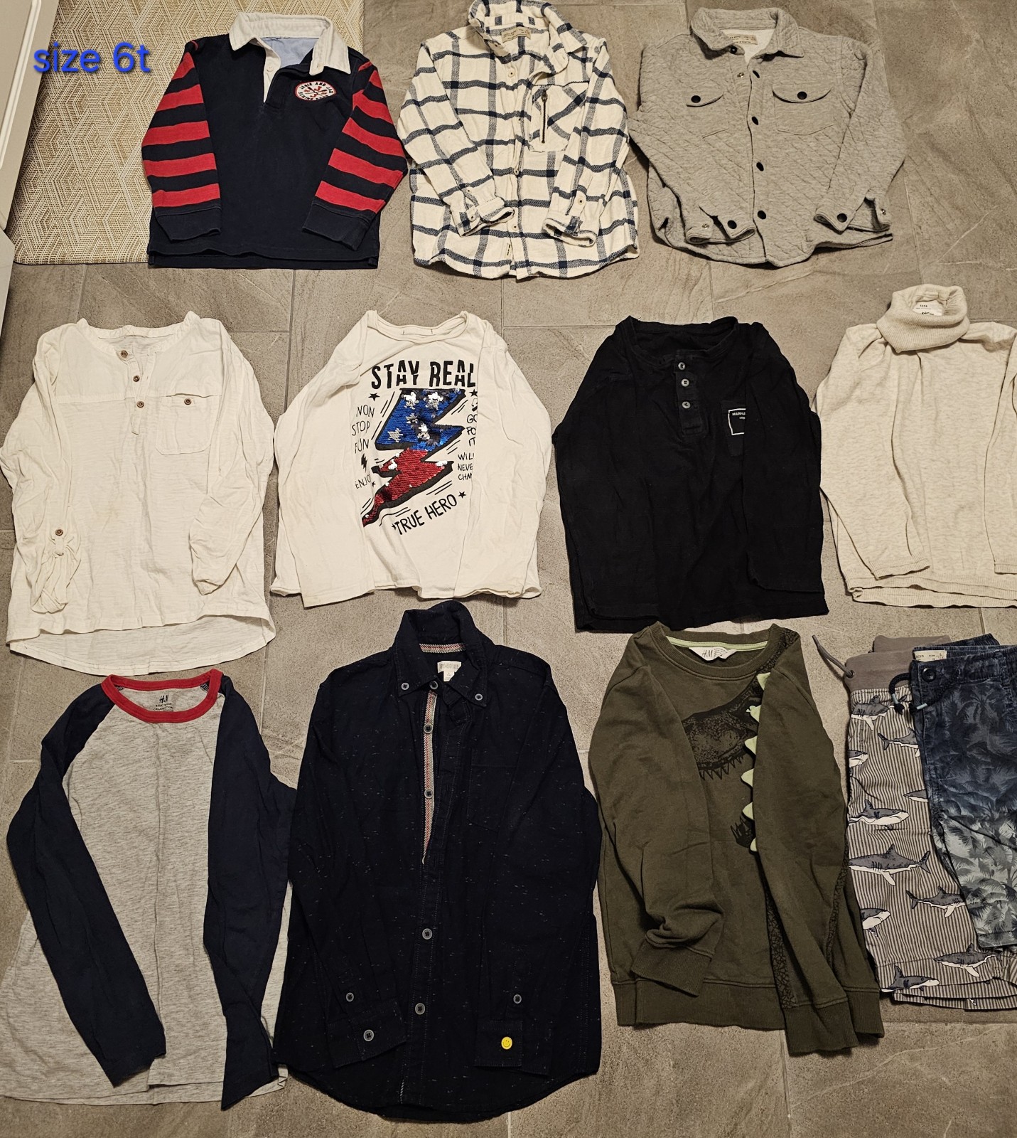 Boys clothes lot size 6