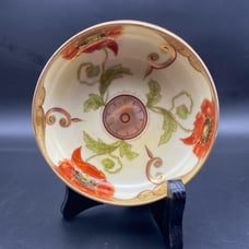 T&V Limoges France Pickard Hand Painted Antique Poppy Bowl