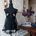 Victoria's Secret Sexy Little Things Black Ruffle Peekaboo Babydoll. Size M