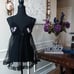 Victoria's Secret Sexy Little Things Black Ruffle Peekaboo Babydoll. Size M