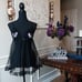 Victoria's Secret Sexy Little Things Black Ruffle Peekaboo Babydoll. Size M