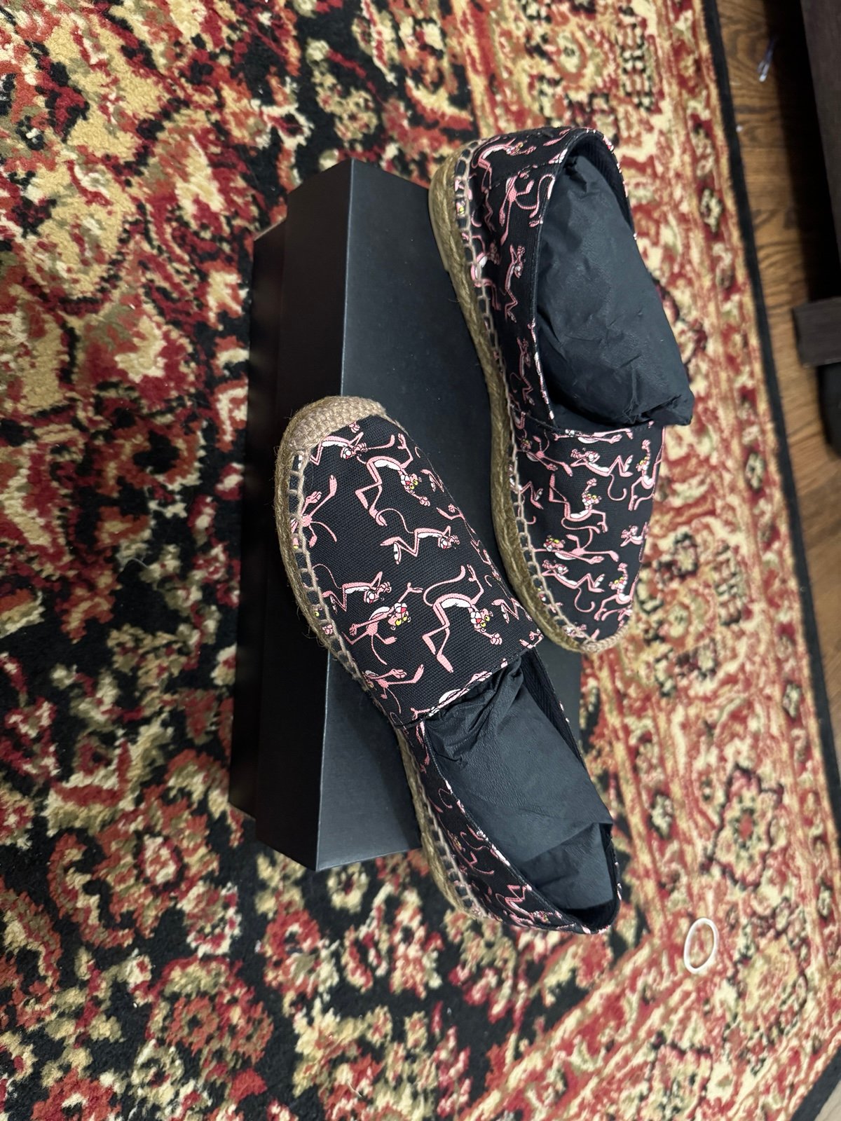 Saint Laurent women pink panther shoes