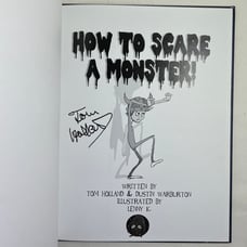 TOM HOLLAND TO SCARE MONSTER SIGNED 1ST EDITION