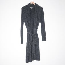 Eddie Bauer Lounge Womens Robe Size Medium Gray Comfy Belted Bathrobe