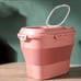 Foldable in 2 sizes Pet dry food storage with wheels, magnet cover