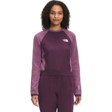 The North Face Women Purple Tekware FutureFleece Mix Slim Fit Sweatshirt Size L