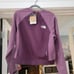 The North Face Women Purple Tekware FutureFleece Mix Slim Fit Sweatshirt Size L