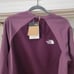 The North Face Women Purple Tekware FutureFleece Mix Slim Fit Sweatshirt Size L