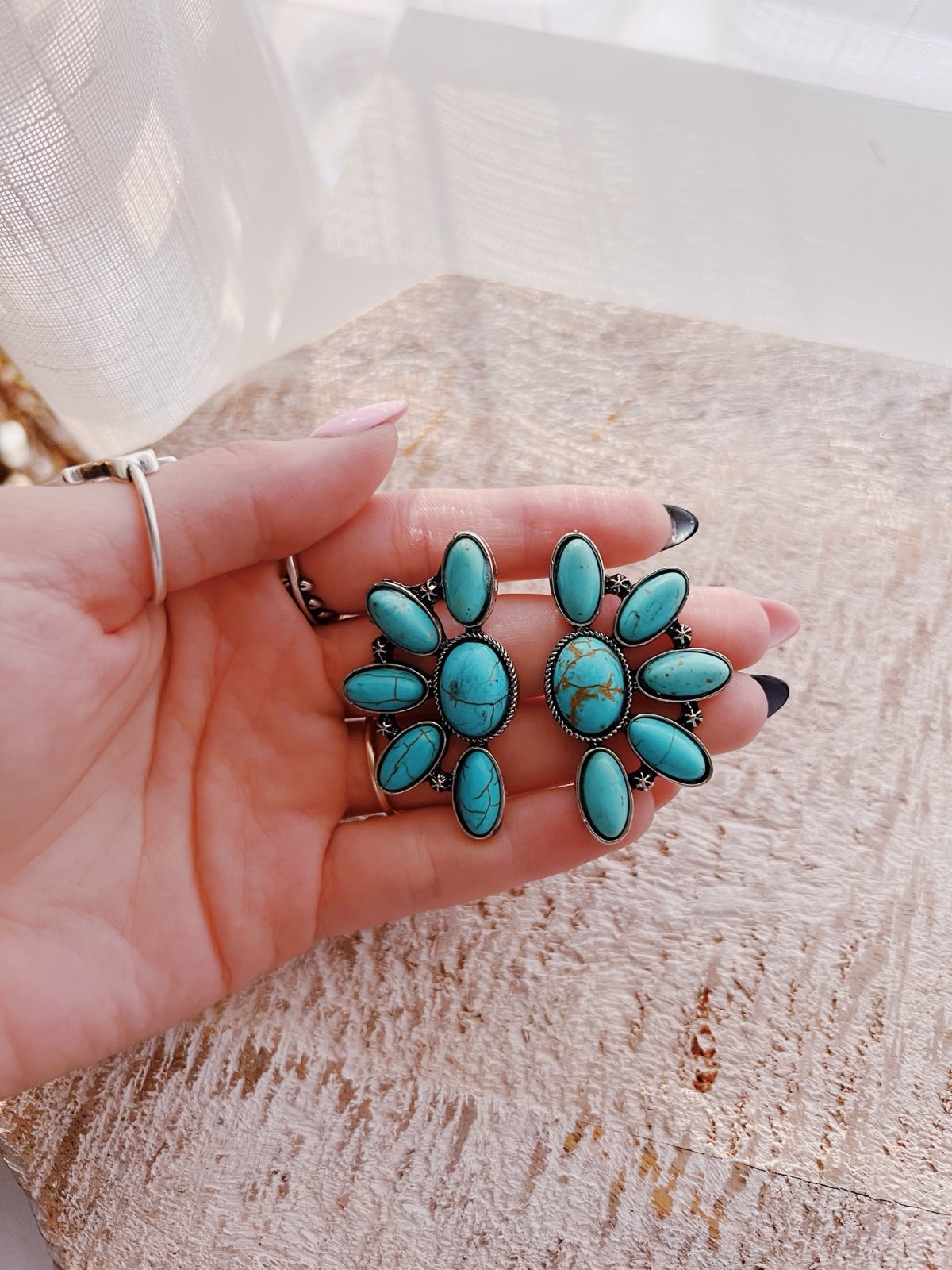 Sterling Turquoise Earrings