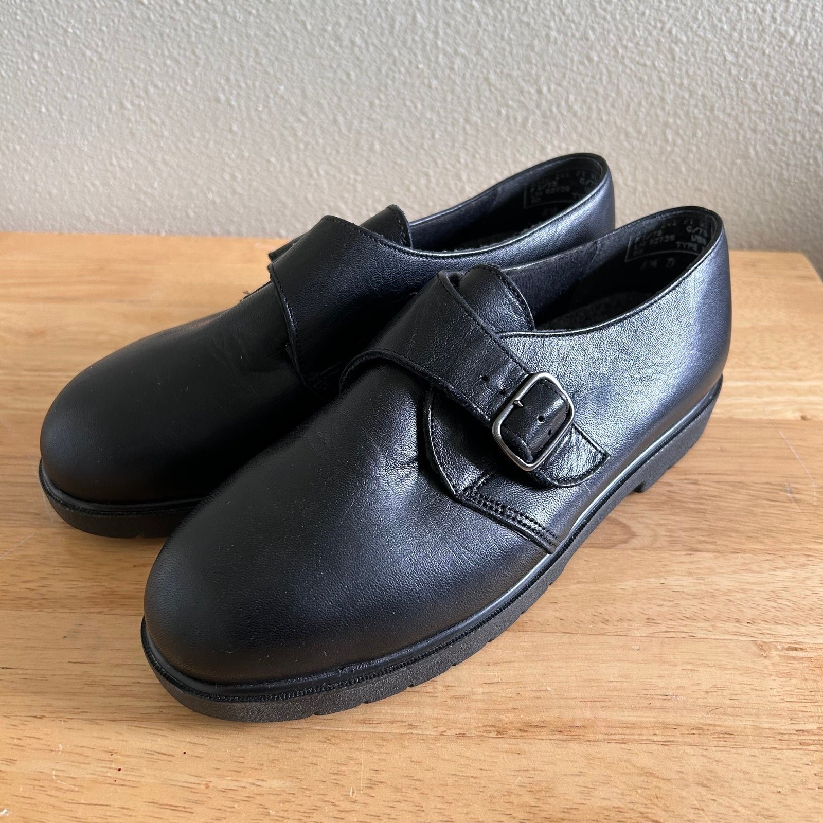 Red Wings for Women Safety Toe Black Monk Strap Work Shoes 2339 Size 6.5 D