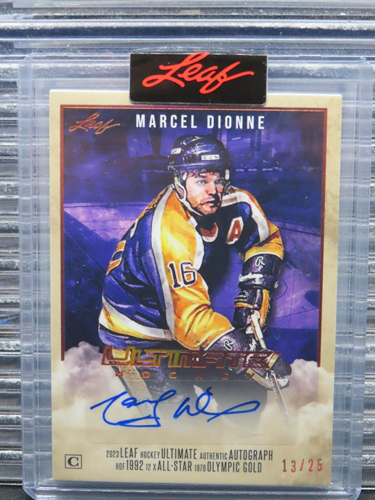 2023 Leaf Ultimate Hockey Marcel Dionne Magazine Bronze Spectrum Auto #13/25