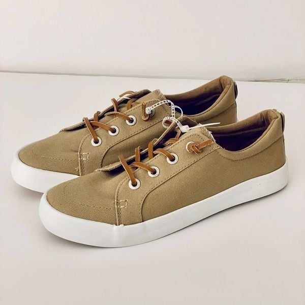 NWT TOMMY BAHAMA 10 Tan No-Tie Shoelaces Memory foam Cushioned Comfy Sneakers