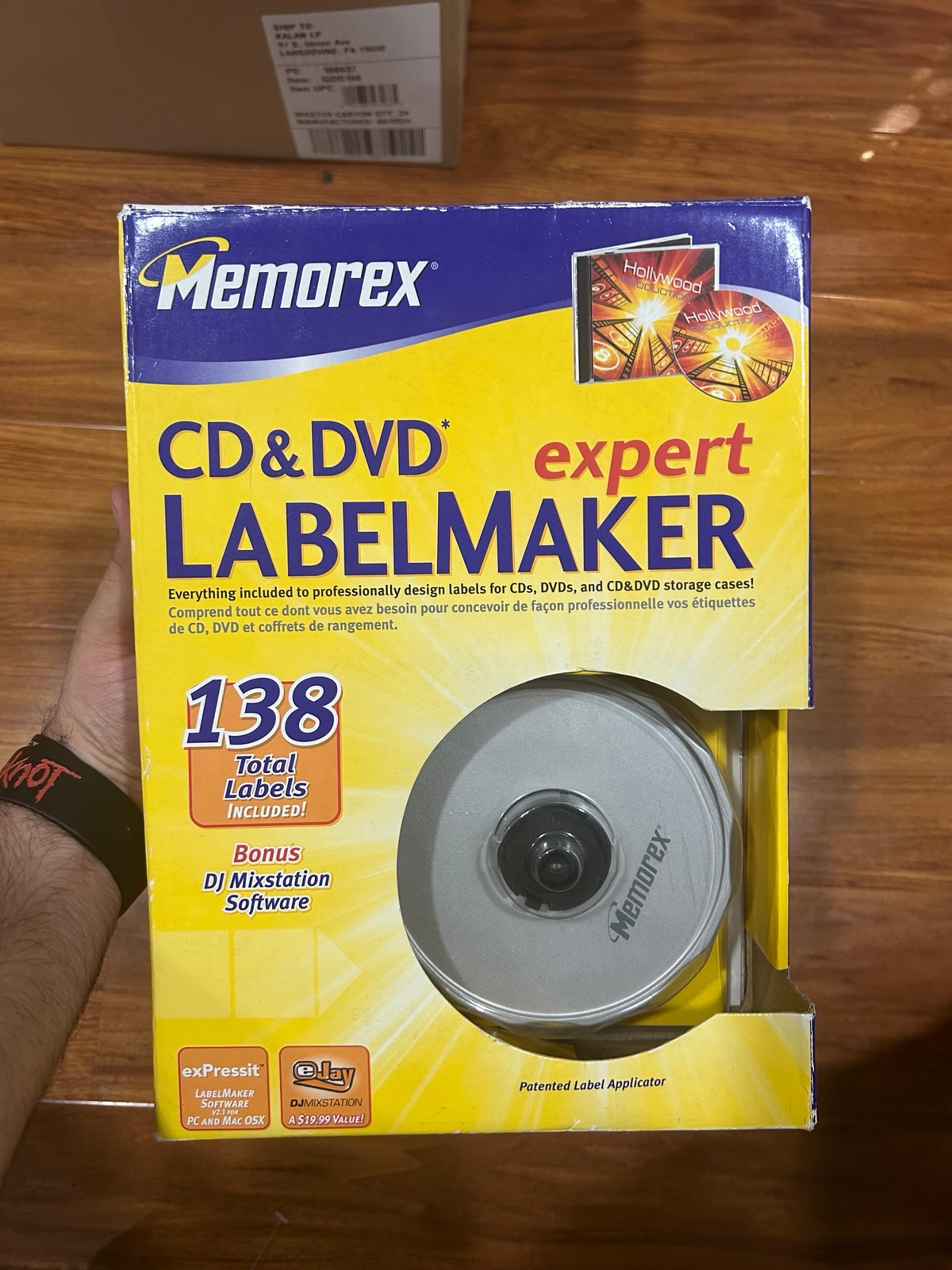 Memorex cd dvd label maker