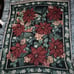 Vintage poinsettia blanket / tapestry