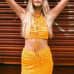 Zara Crop Top & Skirt Set