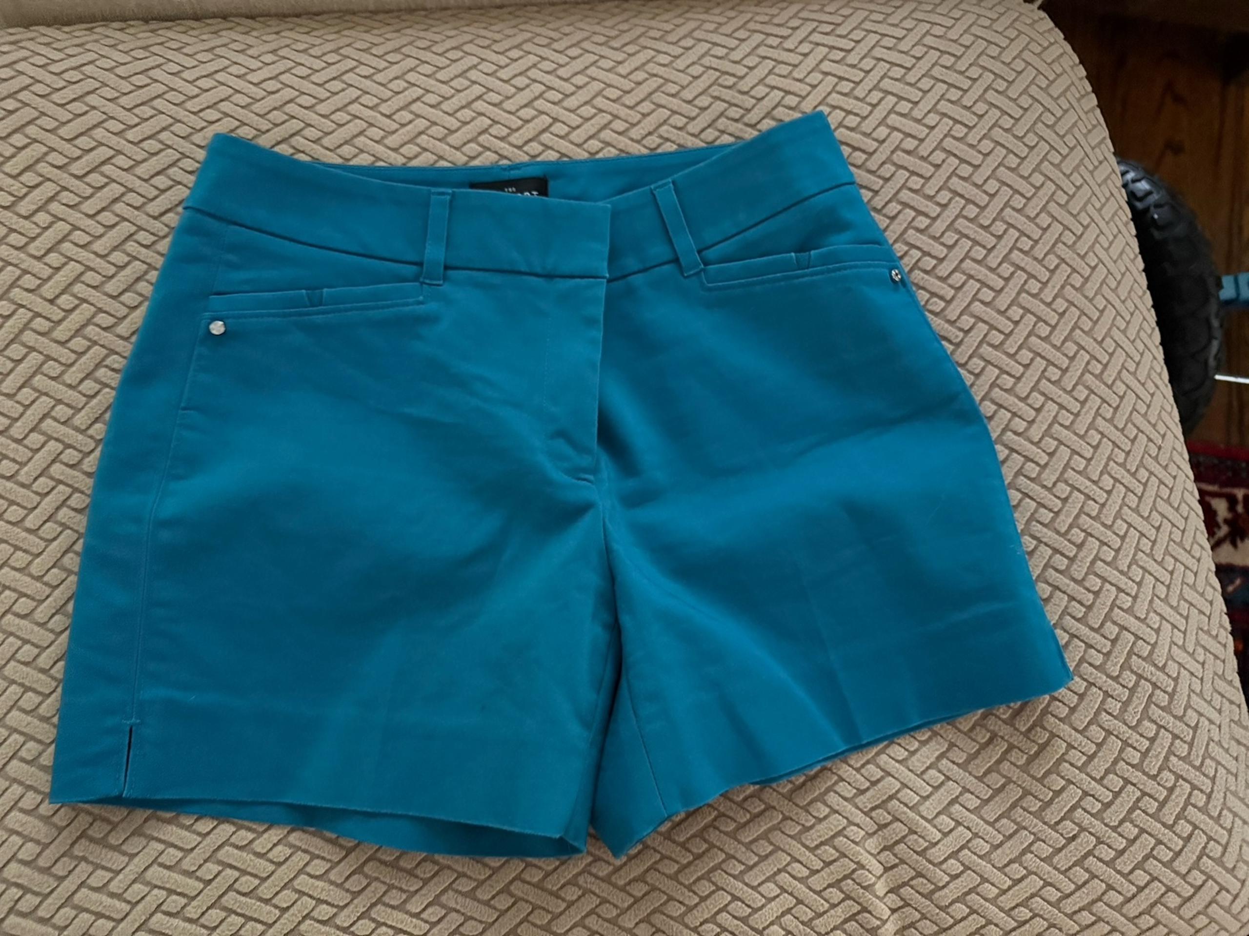 White House Black Market teal shorts.