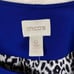 NEW Chico's Pea Coat Women's Small (0) Ponte Button Jacket Coat Sapphire Blue