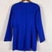 NEW Chico's Pea Coat Women's Small (0) Ponte Button Jacket Coat Sapphire Blue