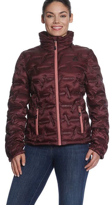 Gerry Womans Puffer Jacket (Wine, XL)
