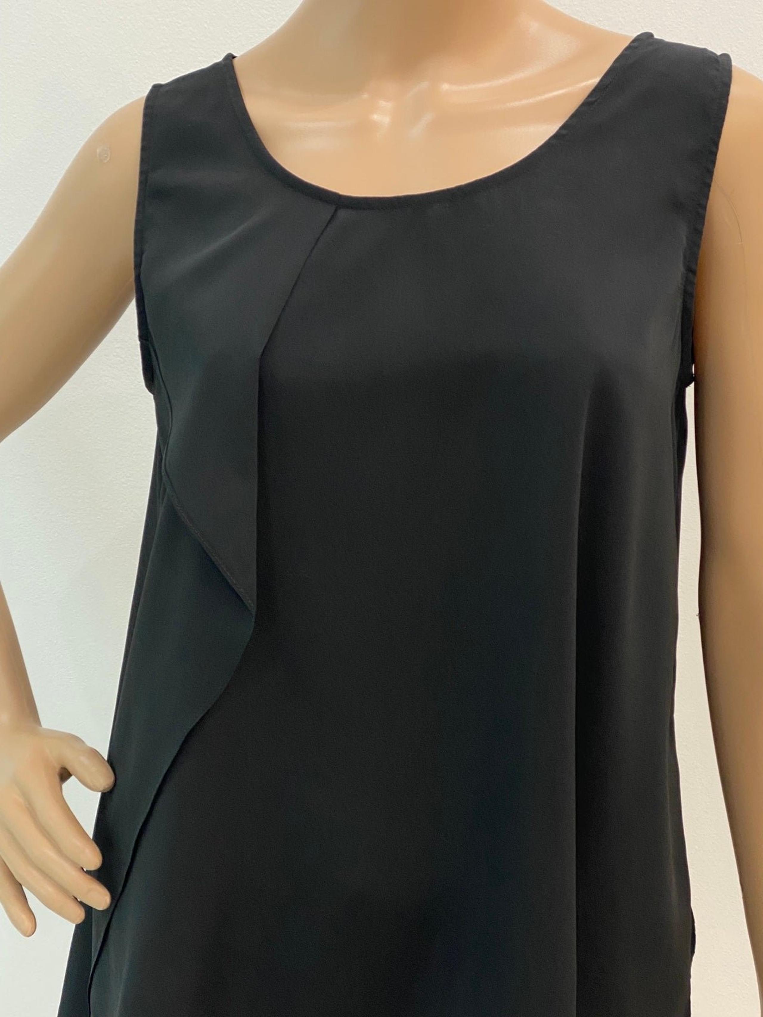 Kenneth Cole New York Sleeveless Black Blouse