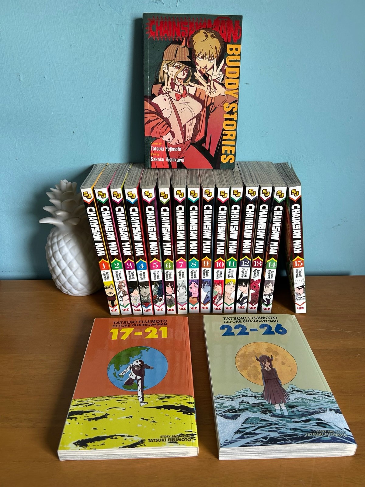 Chainsaw Man English Manga Lot Vols. 1-15 w/ Before Chainsaw Man & Buddy Stories