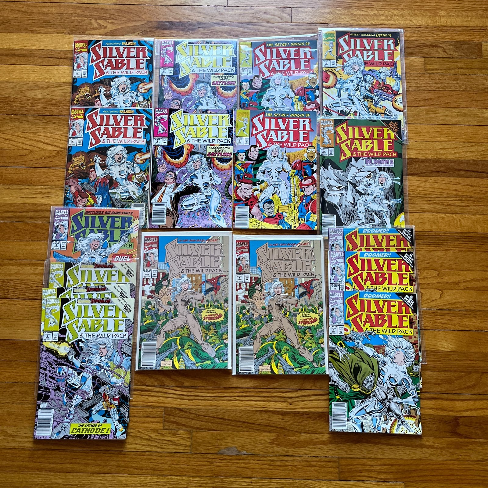 17 Silver Sable Comic Books