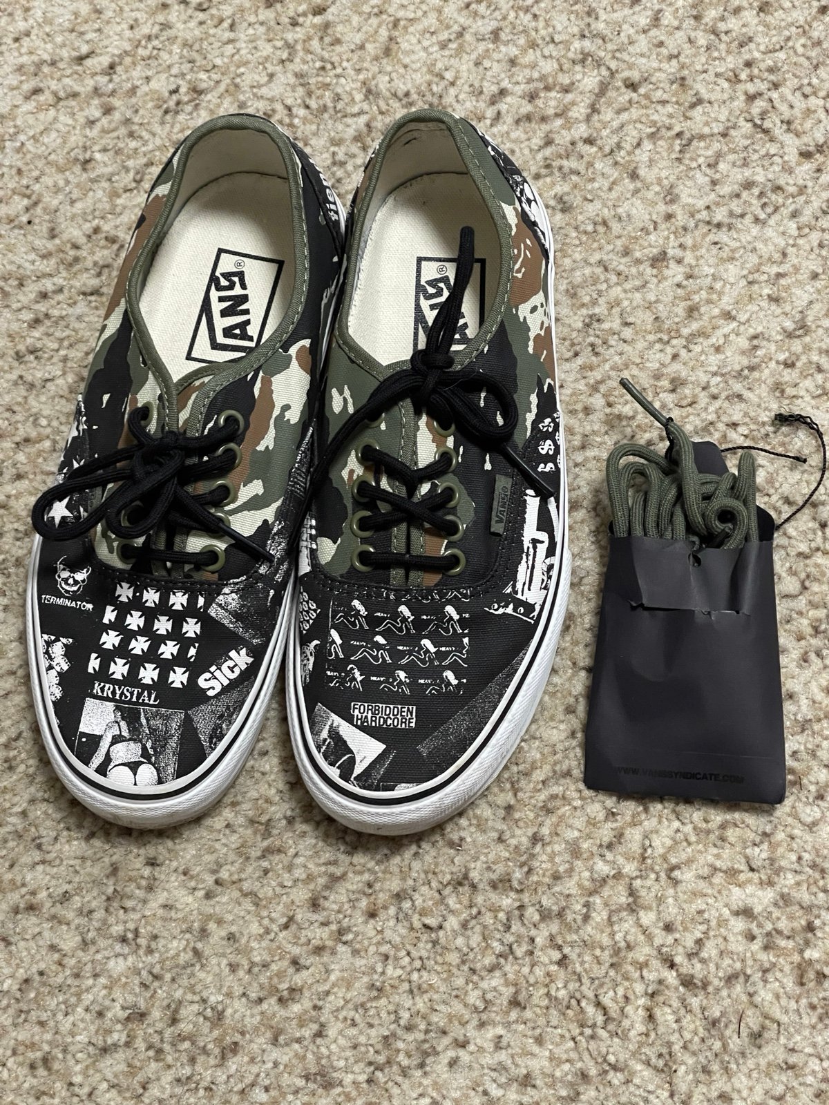 RARE VANS Vault Weirdo Dave China Girl Authentic Syndicate Shoe Sexual Camo 7