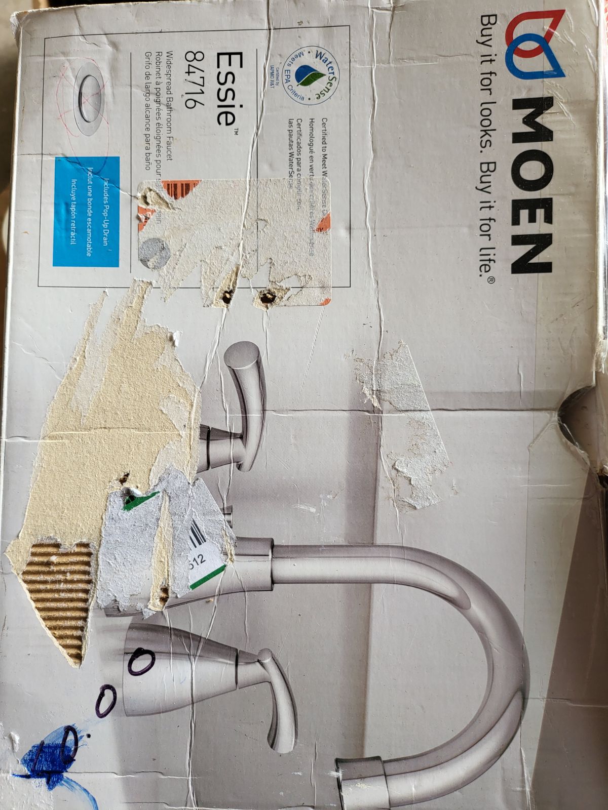 MOEN ESSIE 84716 8 IN. WIDESPREAD 2-HANDLE BATHROOM FAUCET