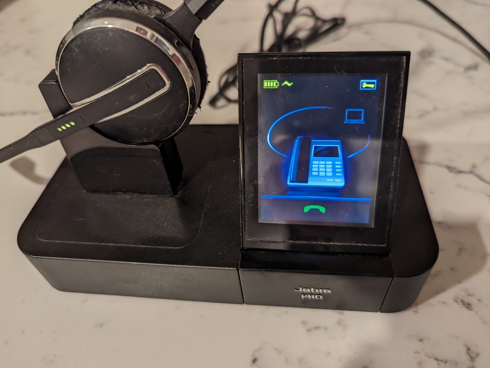 Jabra Pro 9460 Mono headset and docking station