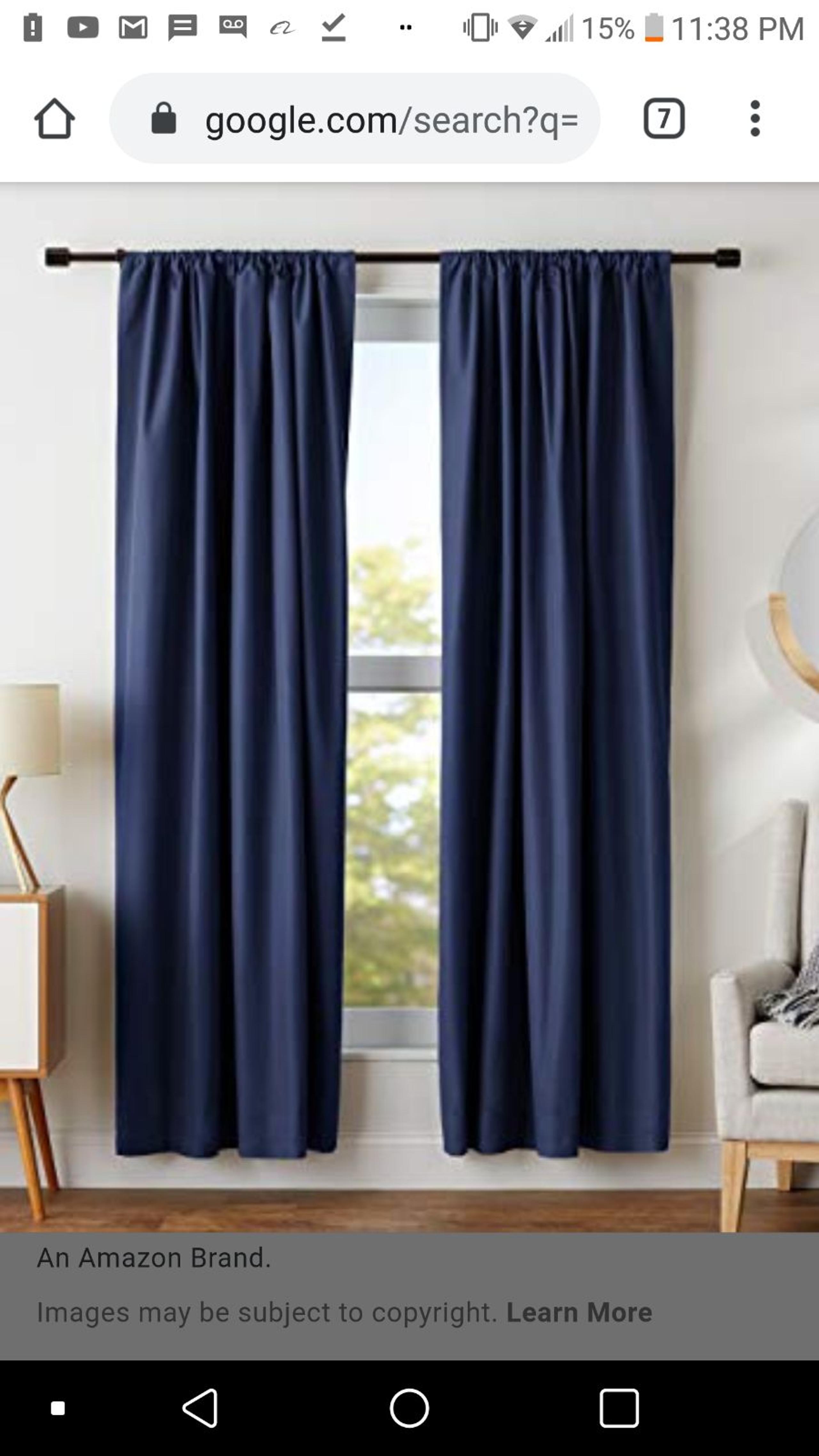 Amazon basics blackout panels 63x52