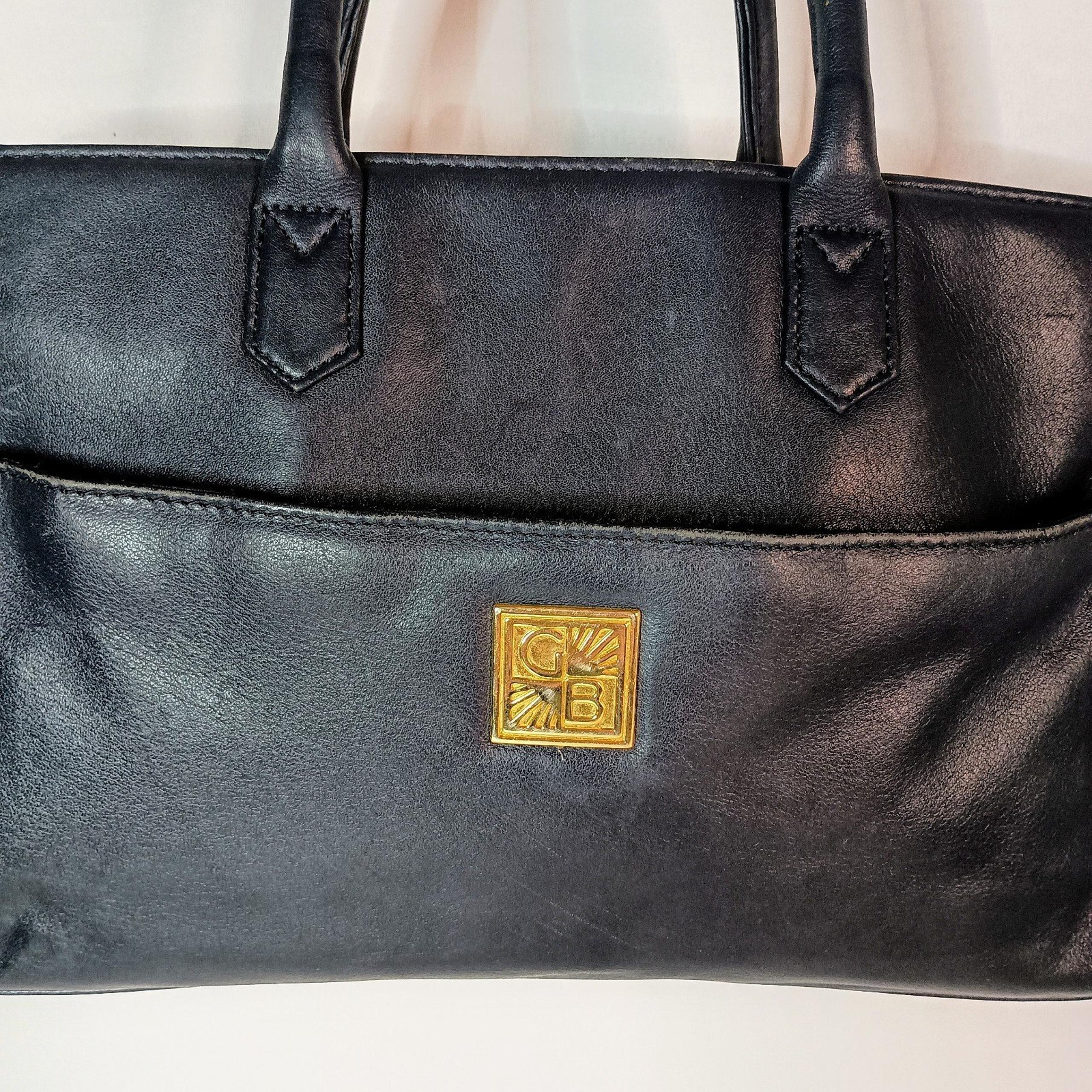 Giani Bernini Ageless Vintage Blue Leathel Purse Bag