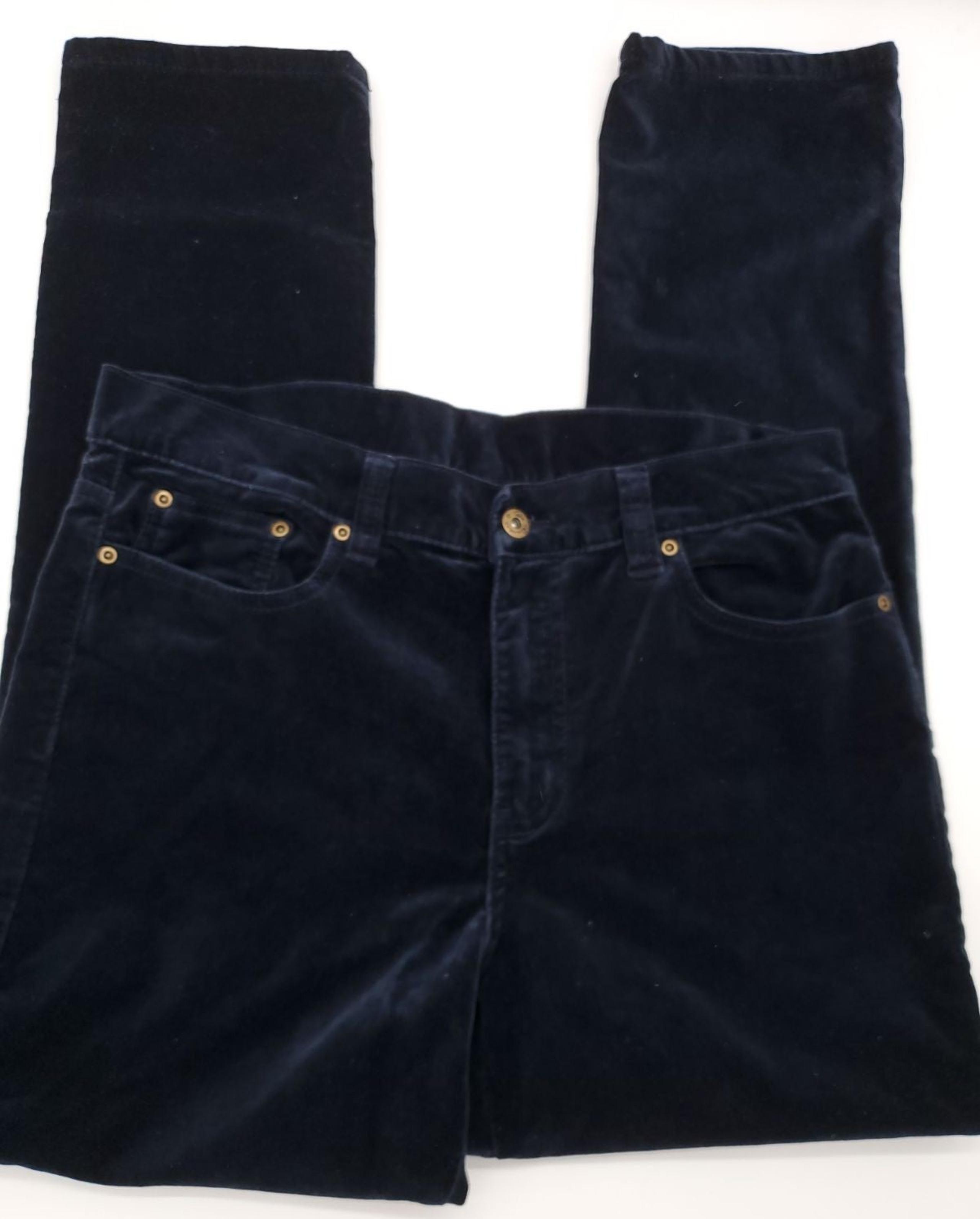 DG2 Navy Velvet Pants