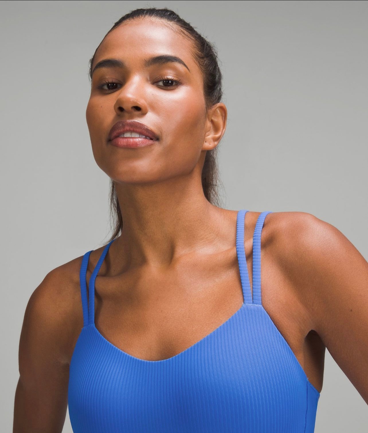 NWT Lululemon Like A Cloud Bra *Ribbed B/C Cup Pipe Dream Blue Sz 4